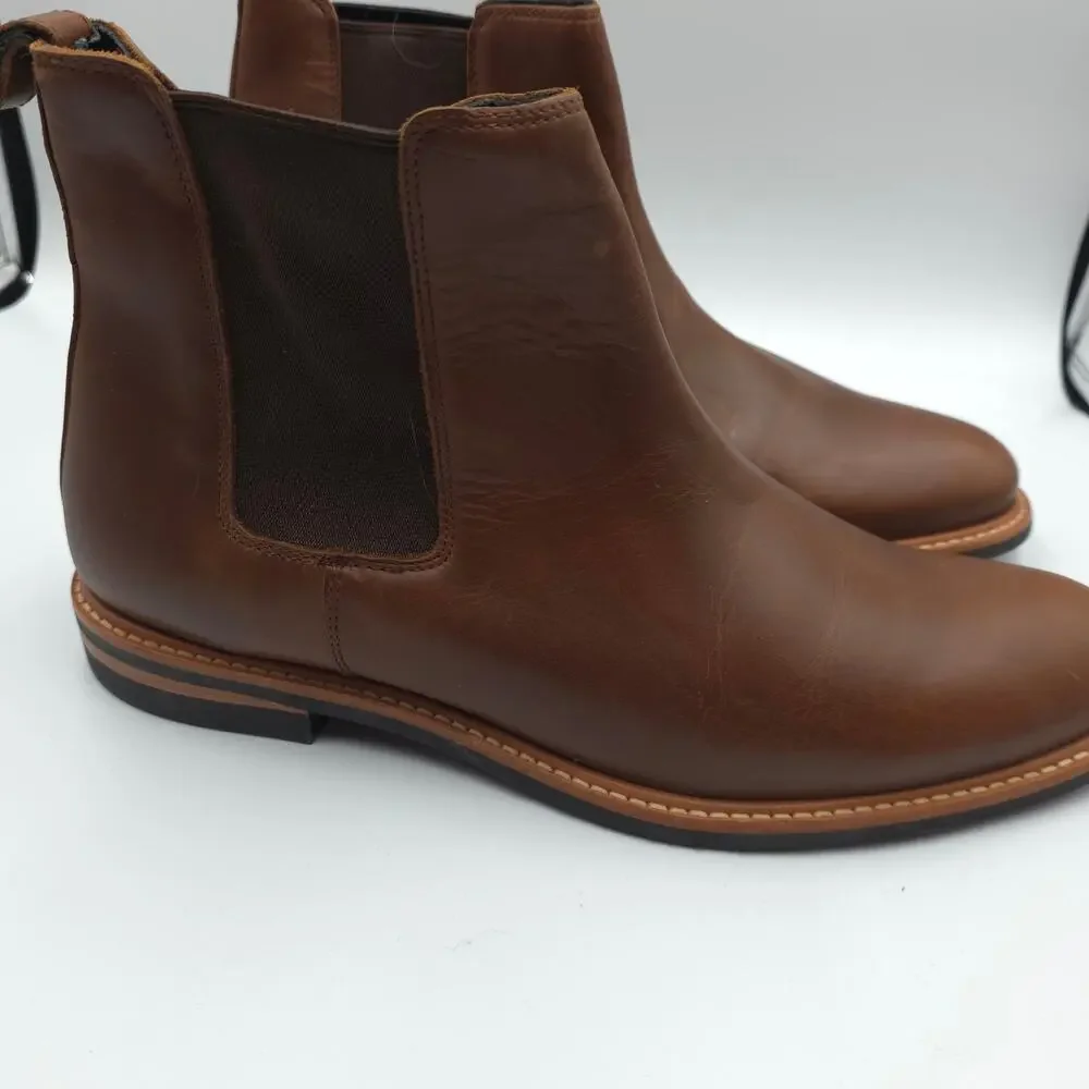 Nisolo All-Weather Chelsea Boots in Brandy Brown Size 13